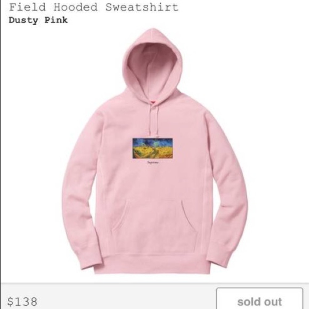 Supreme SS17 Van Gogh field hoodie 100% Authentic